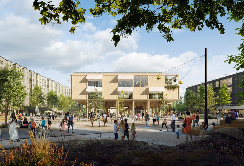 Hammarkulletorget, arkitekt: LINK Arkitektur