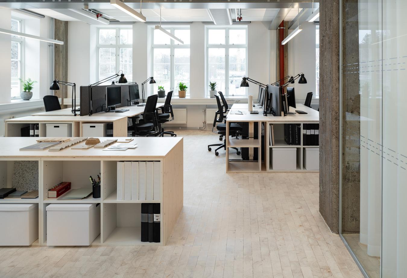 Open office landscape. Photo