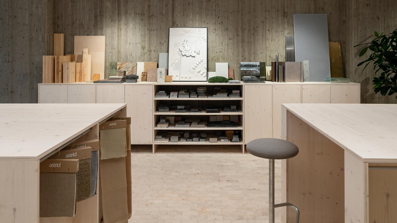 Material library. Photo