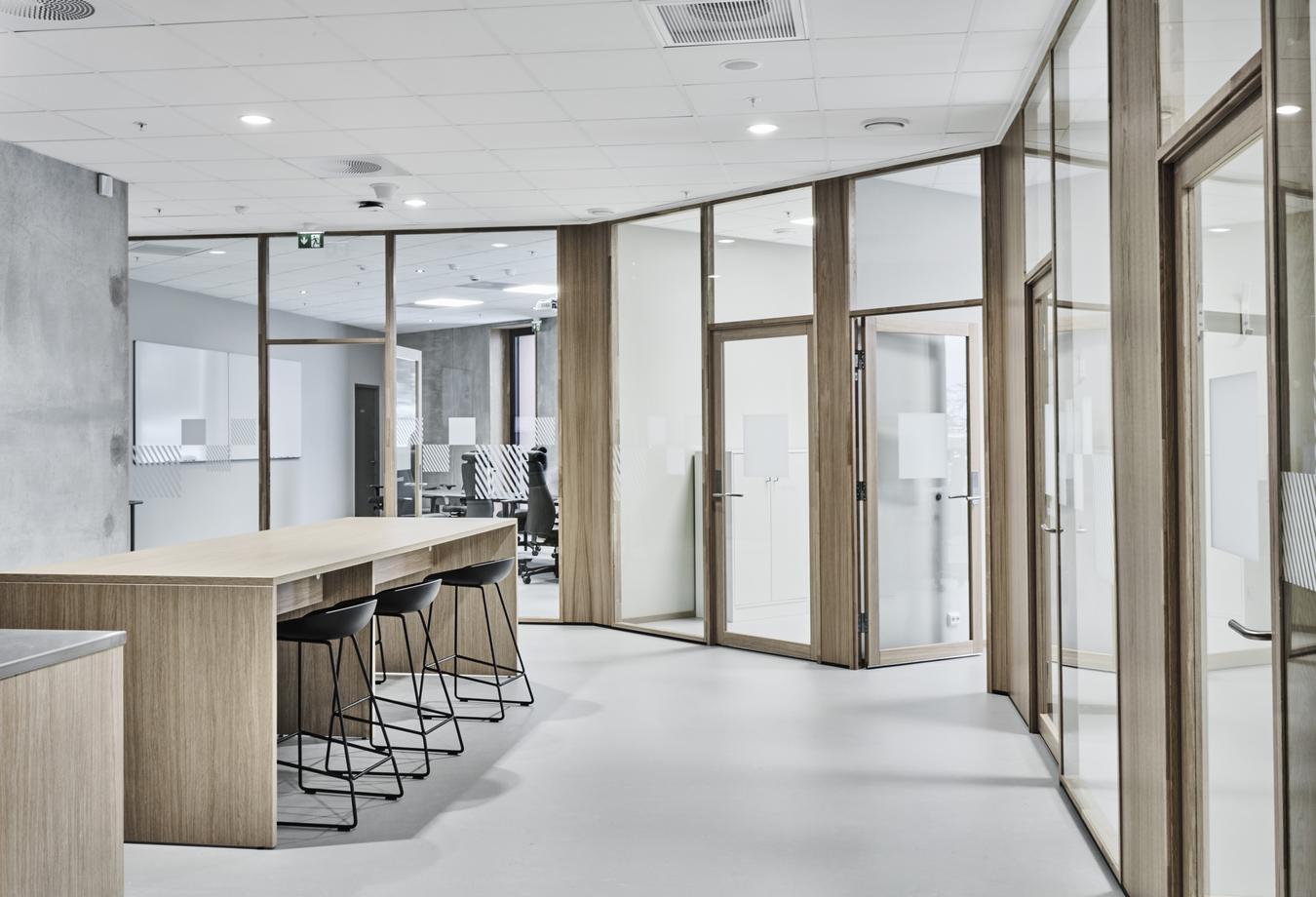 Office landscape interior. Photo