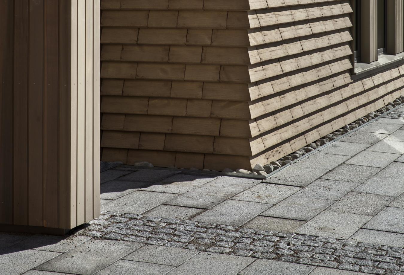 Facade detail and house corner. Photo